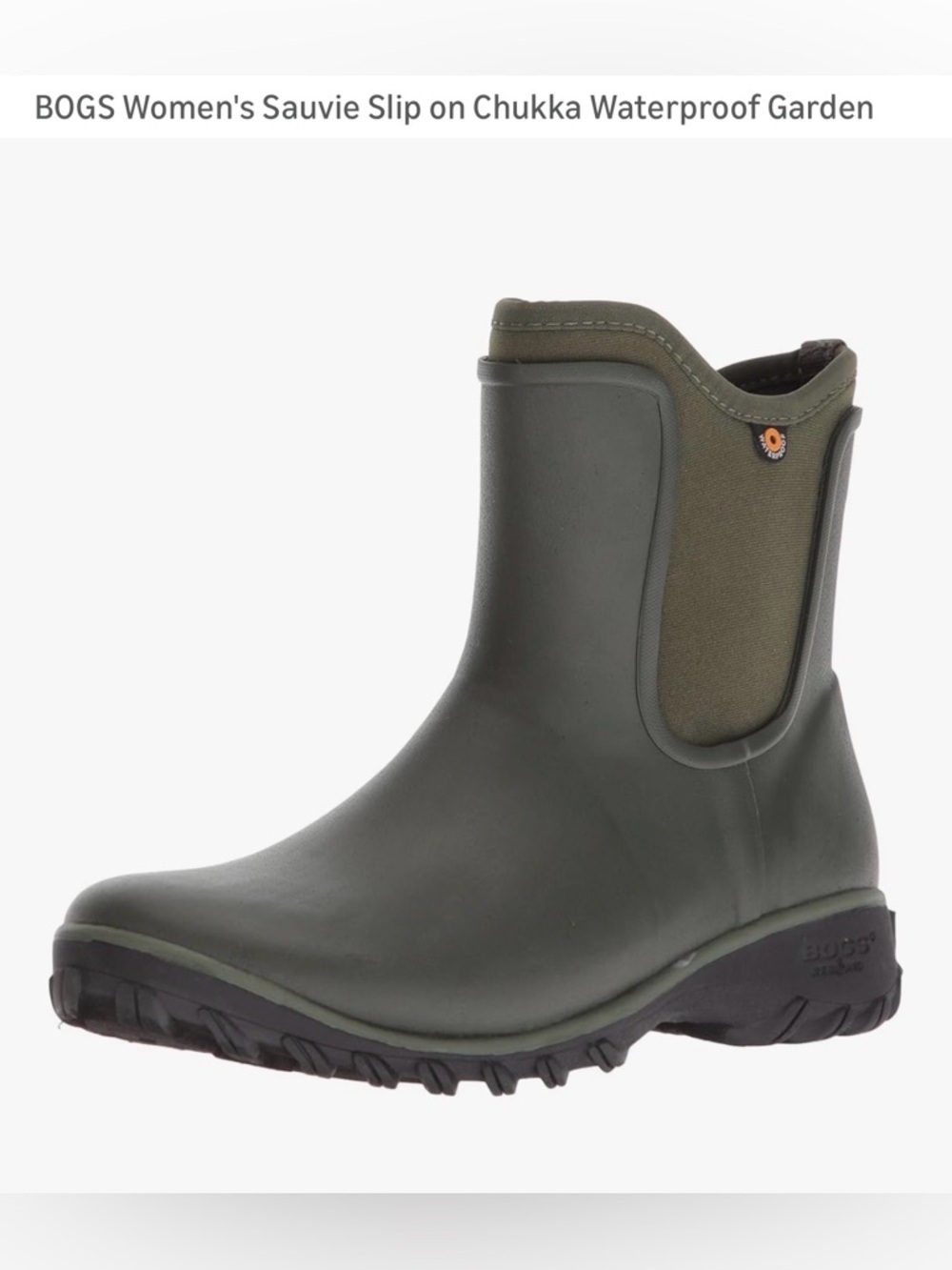 Bogs Waterproof Slip-On, Sage Green, Size 9